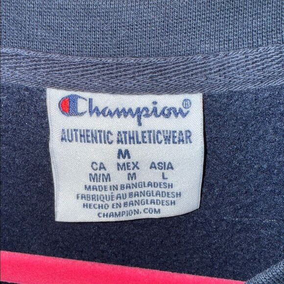 Champion Navy Blue Crewneck Sweater - Picture 16 of 16